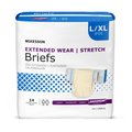 Mckesson McKesson Incontinence Brief Daytime / Overnight, Maximum, PK 14 ONBLXL